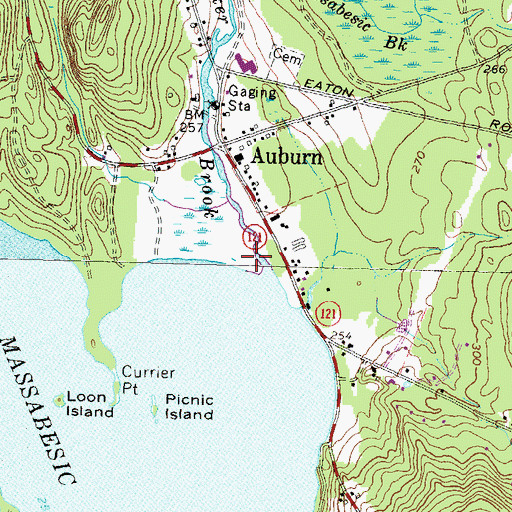 Topographic Map of Sucker Brook, NH