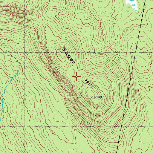 Topographic Map of Sugar Hill, NH