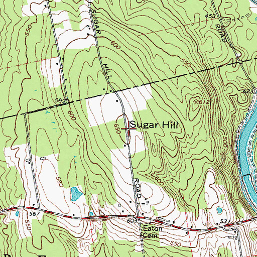 Topographic Map of Sugar Hill, NH
