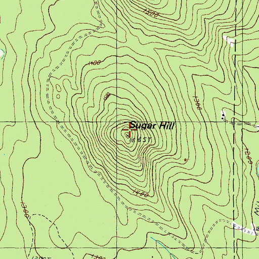 Topographic Map of Sugar Hill, NH