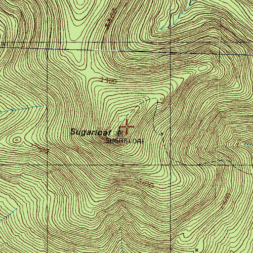 Topographic Map of Sugarloaf, NH