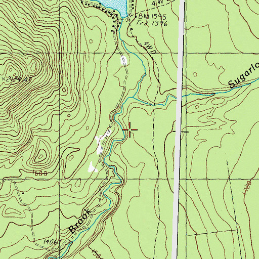 Topographic Map of Sugarloaf Brook, NH
