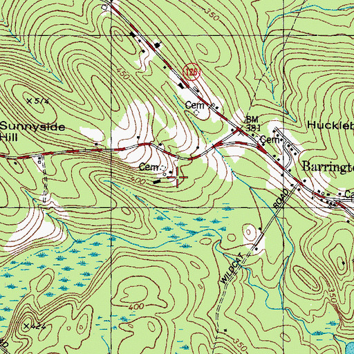Topographic Map of Sunnyside School, NH