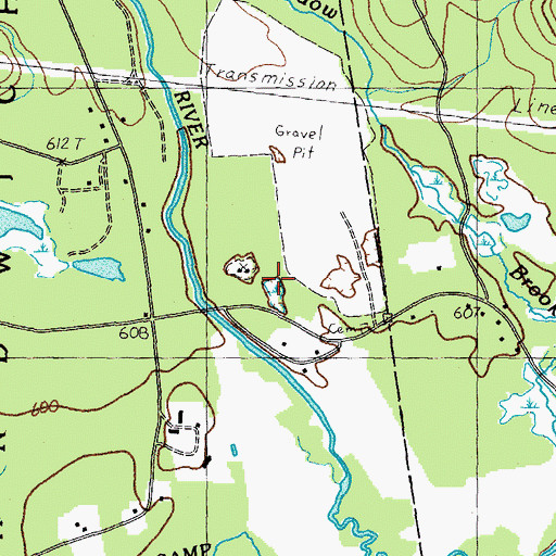 Topographic Map of Taylor Pond, NH