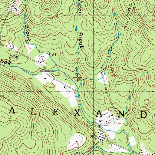 Topographic Map of Templeton Brook, NH