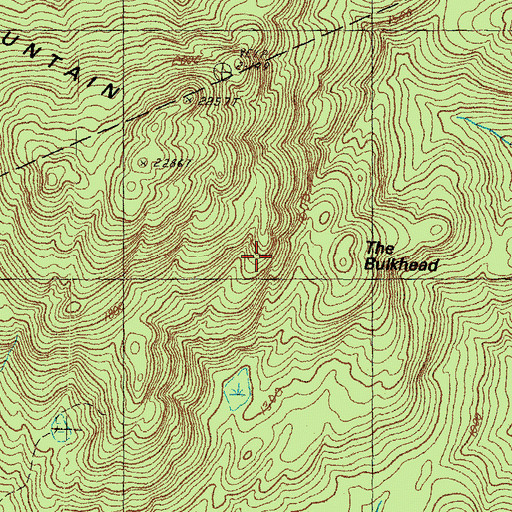 Topographic Map of The Bulkhead, NH