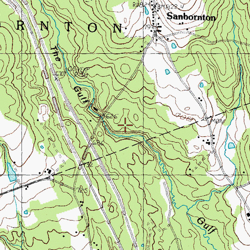 Topographic Map of The Gulf, NH