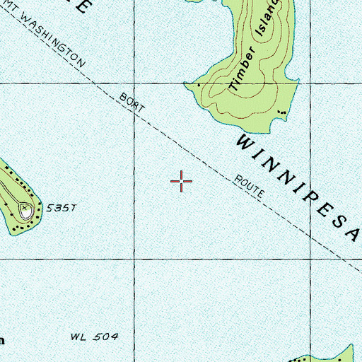 Topographic Map of The Witches, NH
