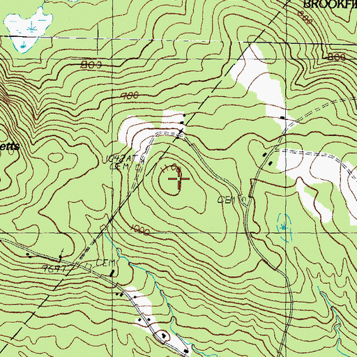 Topographic Map of Tibbetts Hill, NH