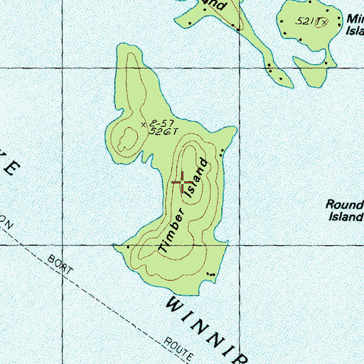 Topographic Map of Timber Island, NH