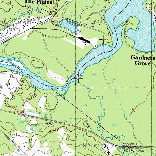 Topographic Map of Tioga River, NH