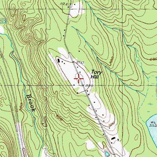 Topographic Map of Tory Hill, NH
