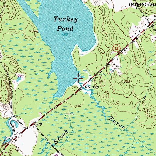 Topographic Map of Turee Brook, NH
