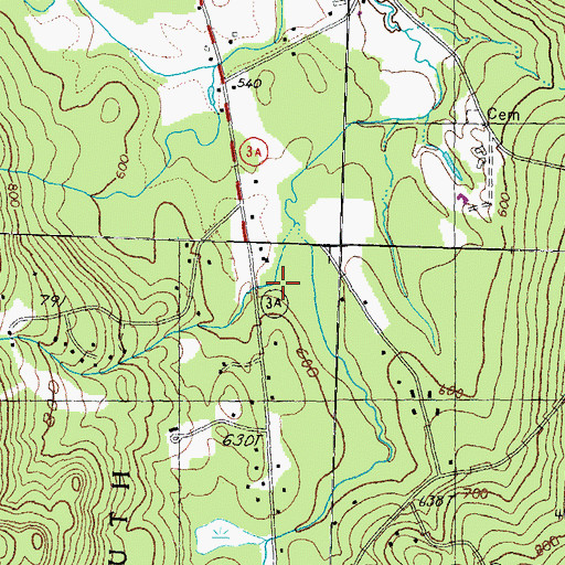 Topographic Map of Turnpike School, NH
