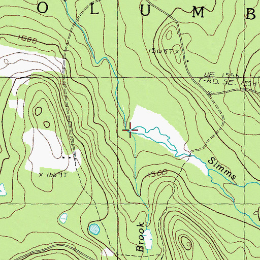 Topographic Map of Uran Brook, NH