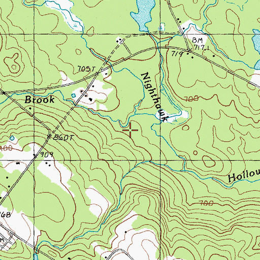 Topographic Map of Varney Brook, NH