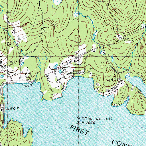 Topographic Map of Varney Camp (historical), NH