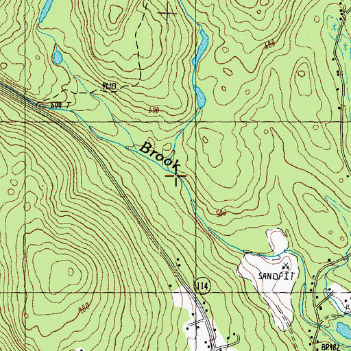 Topographic Map of Warier Brook, NH
