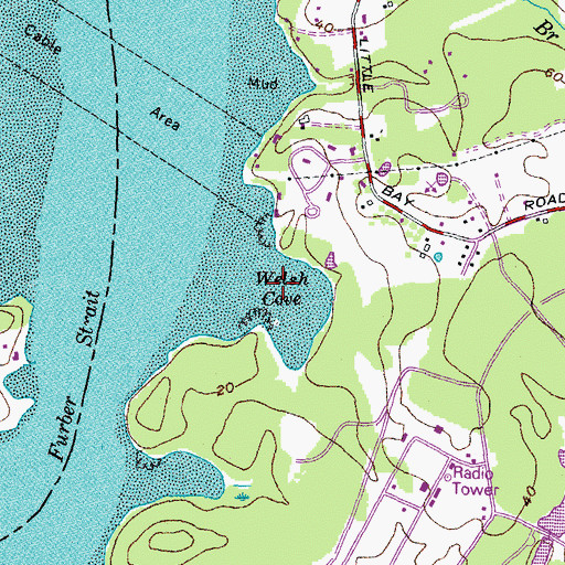 Topographic Map of Welsh Cove, NH