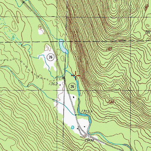 Topographic Map of West Branch Clear Stream, NH