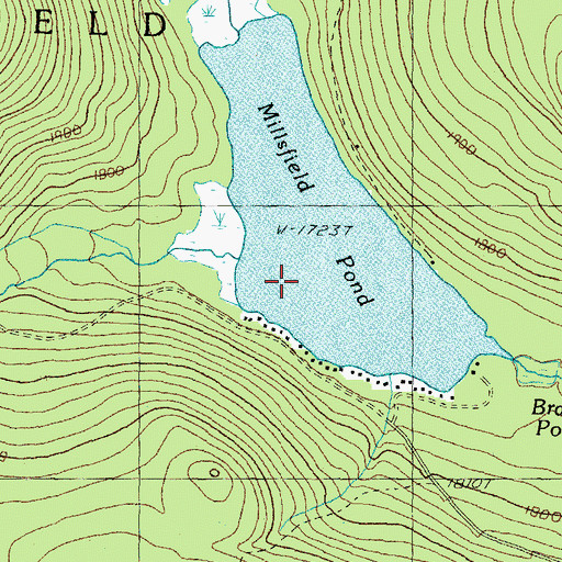 Topographic Map of West Inlet, NH