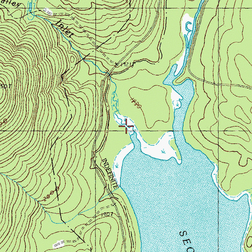 Topographic Map of West Inlet, NH