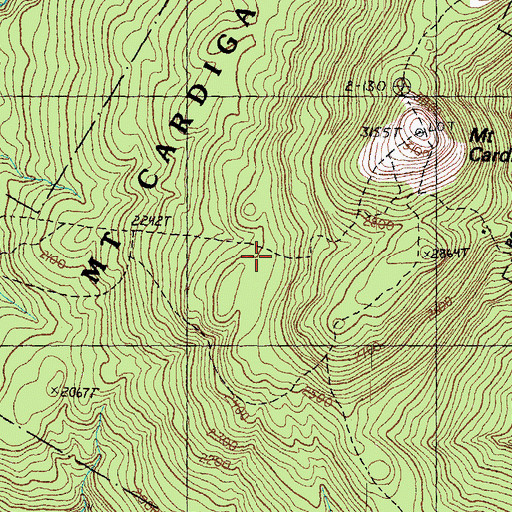 Topographic Map of West Ridge Trail, NH
