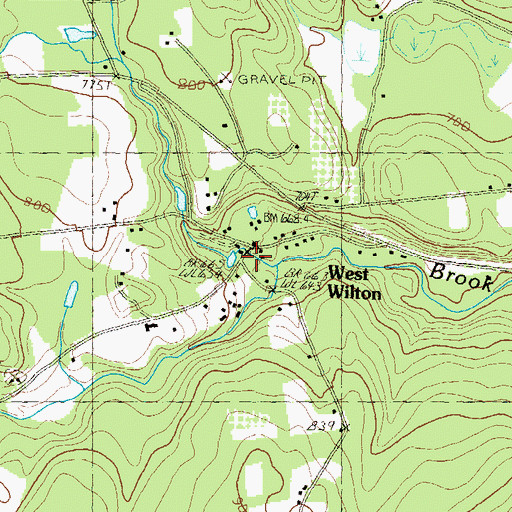 Topographic Map of West Wilton, NH