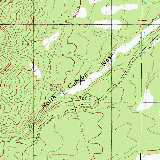 Topographic Map of North Canyon, AZ