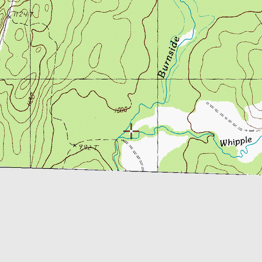 Topographic Map of Whipple Brook, NH