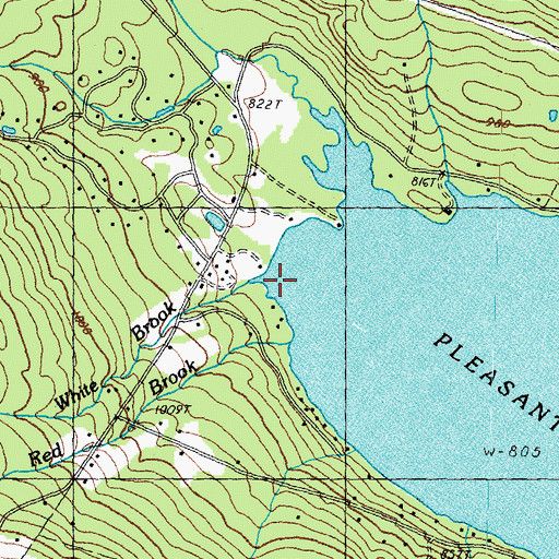 Topographic Map of White Brook, NH
