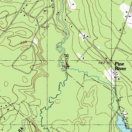 Topographic Map of Wilkinson Brook, NH