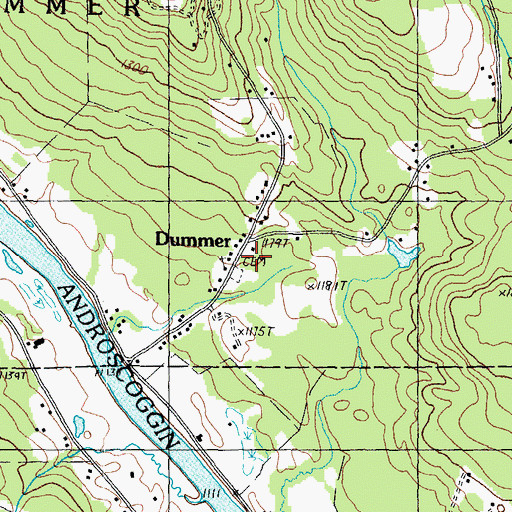 Topographic Map of Willis School, NH