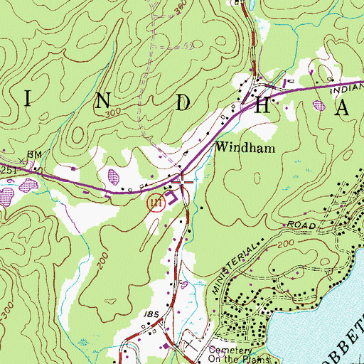 Topographic Map of Windham, NH