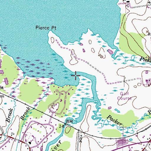 Topographic Map of Winnicut River, NH