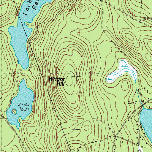 Topographic Map of Wright Hill, NH