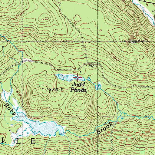 Topographic Map of Judd Pond, NH