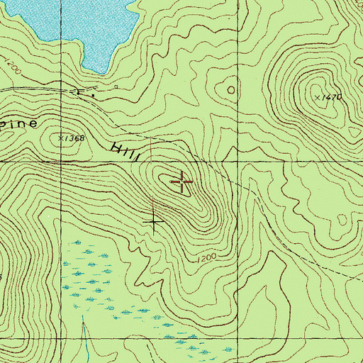 Topographic Map of Blooms Mountain, NH