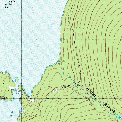 Topographic Map of Alder Brook, NH