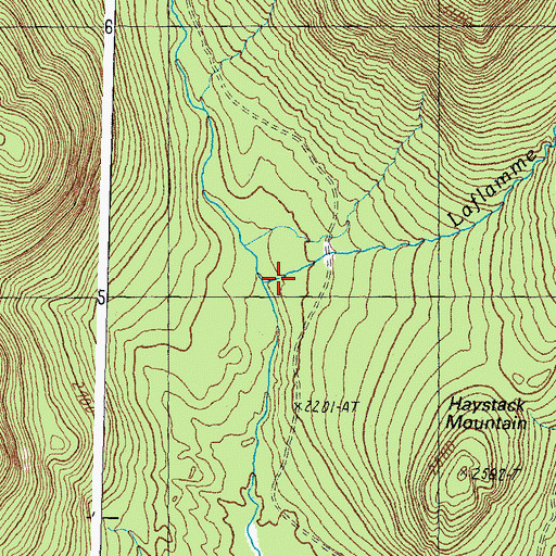 Topographic Map of La Flamme Brook, NH