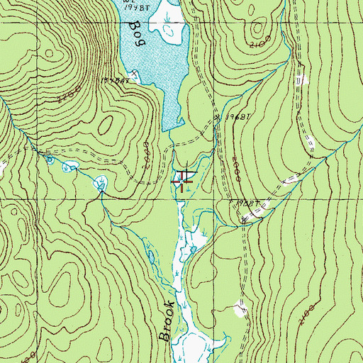 Topographic Map of Ingersoll Brook, NH