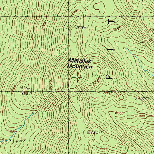 Topographic Map of Metallak Mountain, NH