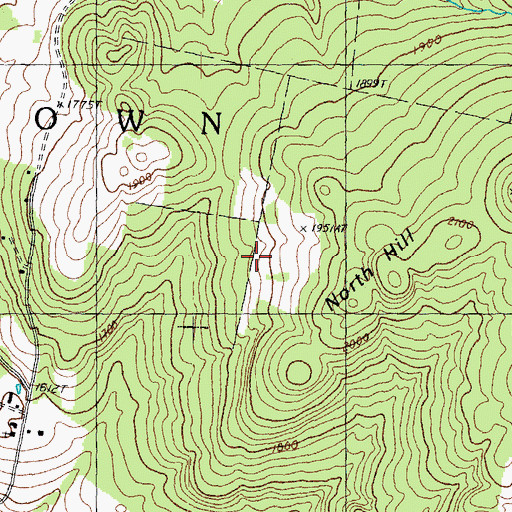 Topographic Map of Town of Stewartstown, NH
