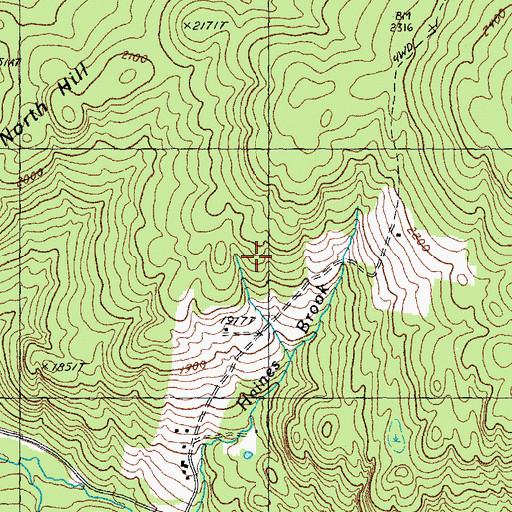 Topographic Map of Haines School (historical), NH