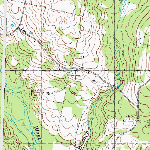 Topographic Map of Harvey Swell School (historical), NH
