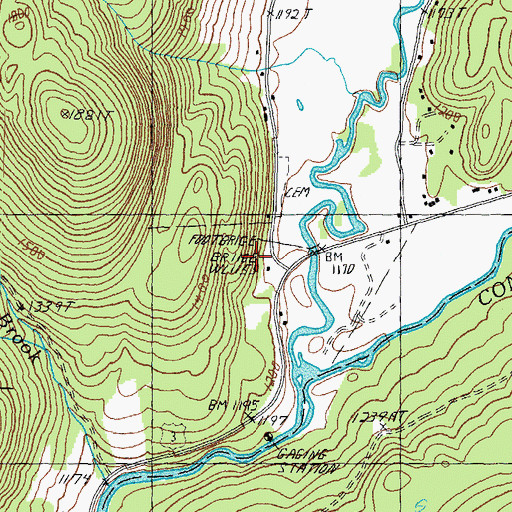 Topographic Map of Indian Stream School (historical), NH