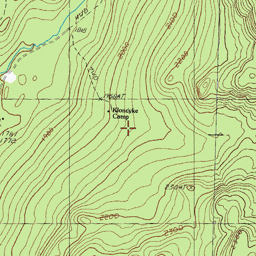 Topographic Map of Klondyke Camp (historical), NH