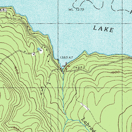 Topographic Map of Labrador Brook, NH