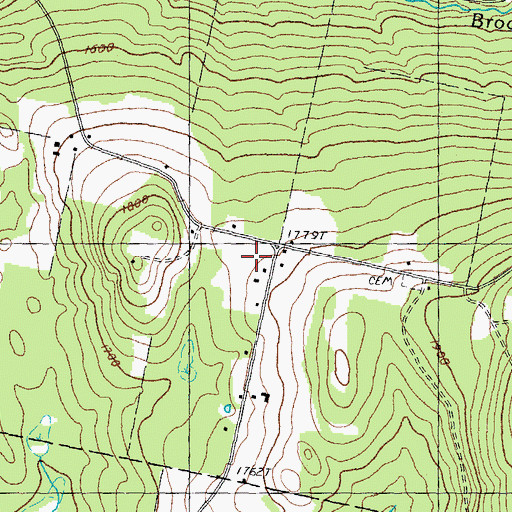 Topographic Map of South Hill School (historical), NH