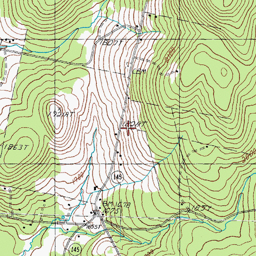 Topographic Map of Young School (historical), NH